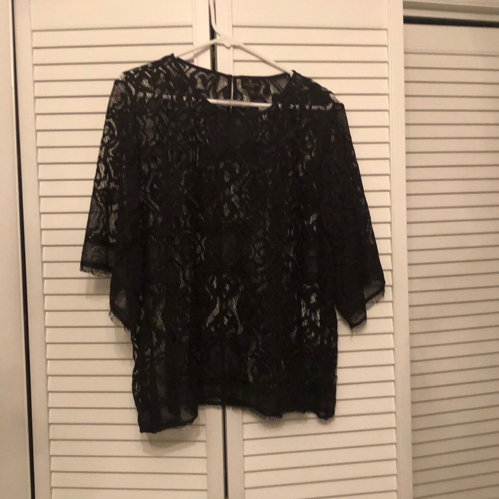 Black lace top